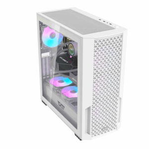 Gabinete Intermedia Aigo Darkflash Df2100 Rgb, Color Blanco (4 Ventiladores Argb) - Imagen 3