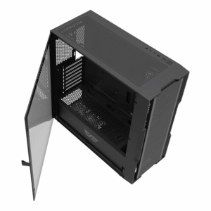 Gabinete Darkflash Dk431 Glass Con 4 Ventiladores Argb, Color Negro - Imagen 2