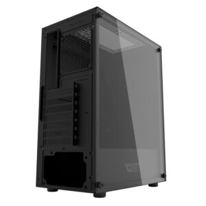 Gabinete Aigo Darkflash Dk100 De Tamaño Mediano, Color Negro (1 Ventilador C6) - Imagen 2