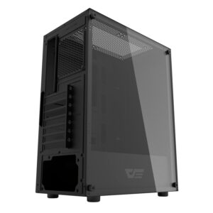 Gabinete Aigo Darkflash Dk100 De Tamaño Mediano, Color Negro (1 Ventilador C6) - Imagen 4