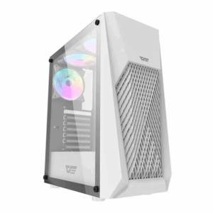 Gabinete Darkflash Dk150 Con 3 Ventiladores Argb, Color Blanco