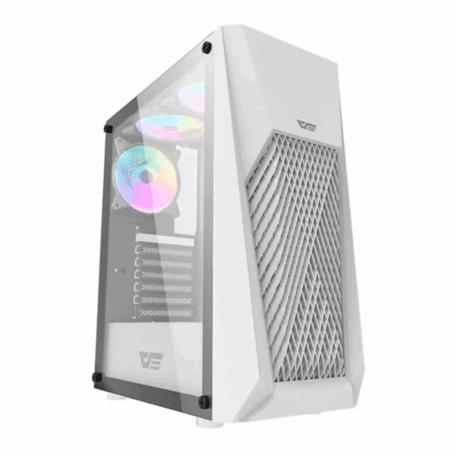Gabinete Darkflash Dk150 Con 3 Ventiladores Argb, Color Blanco