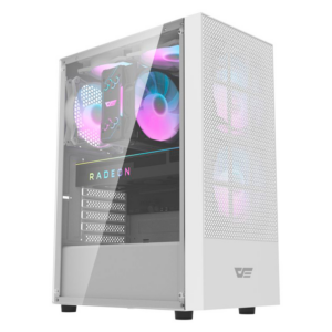 Gabinete Darkflash A290 Argb Con 3 Ventiladores, Color Blanco