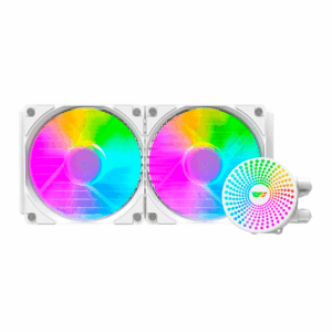 Water Cooler Con Procesador Darkflash Dc240 Rgb, Color Blanco (20xx.v3/1200/115x/17xx Y Amd)