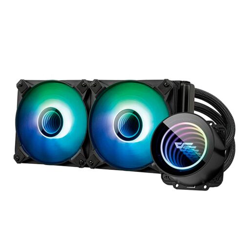 Disipador De Agua Para Procesador Darkflash Dx240 V2.6, Color Negro (20xx.v3/1200/115x/17xx Y Amd)