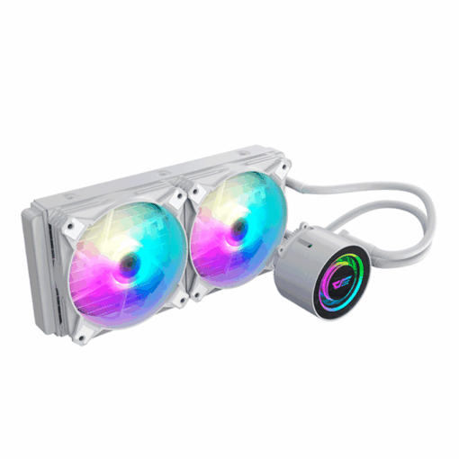 Disipador De Agua Para Procesador Darkflash Dx240 V2.6, Color Blanco (20xx.v3/1200/115x/17xx Y Amd)