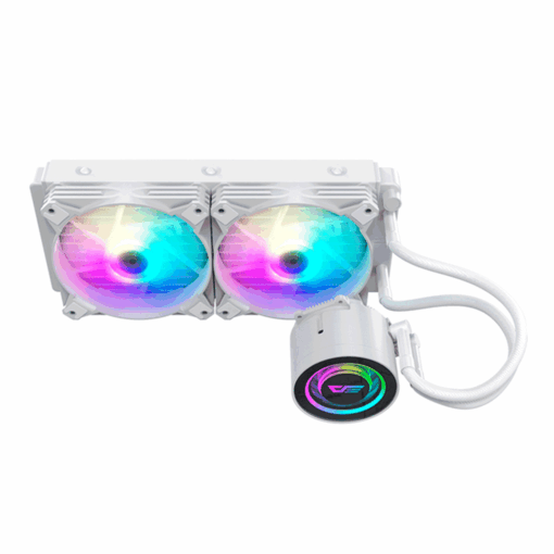 Alternative view of Disipador De Agua Para Procesador Darkflash Dx240 V2.6, Color Blanco (20xx.v3/1200/115x/17xx Y Amd)