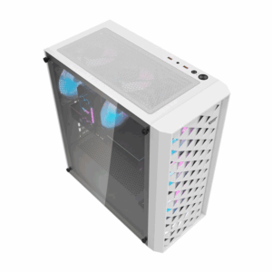 Gabinete Darkflash Dk351 Con 4 Ventiladores Argb, Color Blanco - Imagen 3