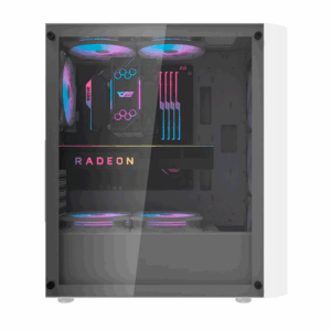 Gabinete Darkflash Dk351 Con 4 Ventiladores Argb, Color Blanco - Imagen 4