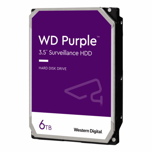 Disco Duro Western Digital Wd Purple De 6 Tb, 3,5" Sata 3,0, 5400 Prm - Wd64purz