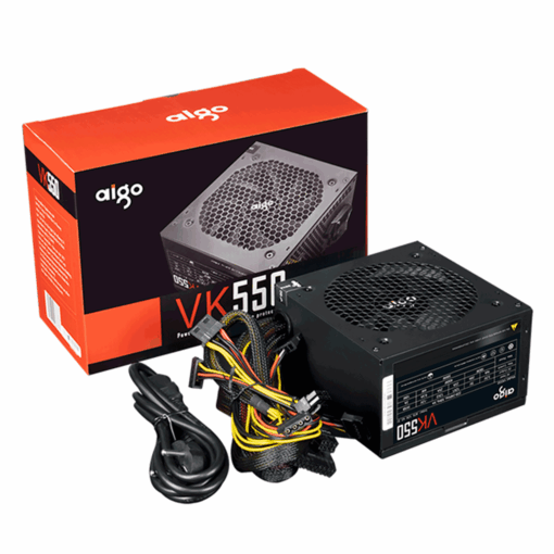 Fuente De Alimentación Aigo Atx 550w Real Vk550 220v - Negra
