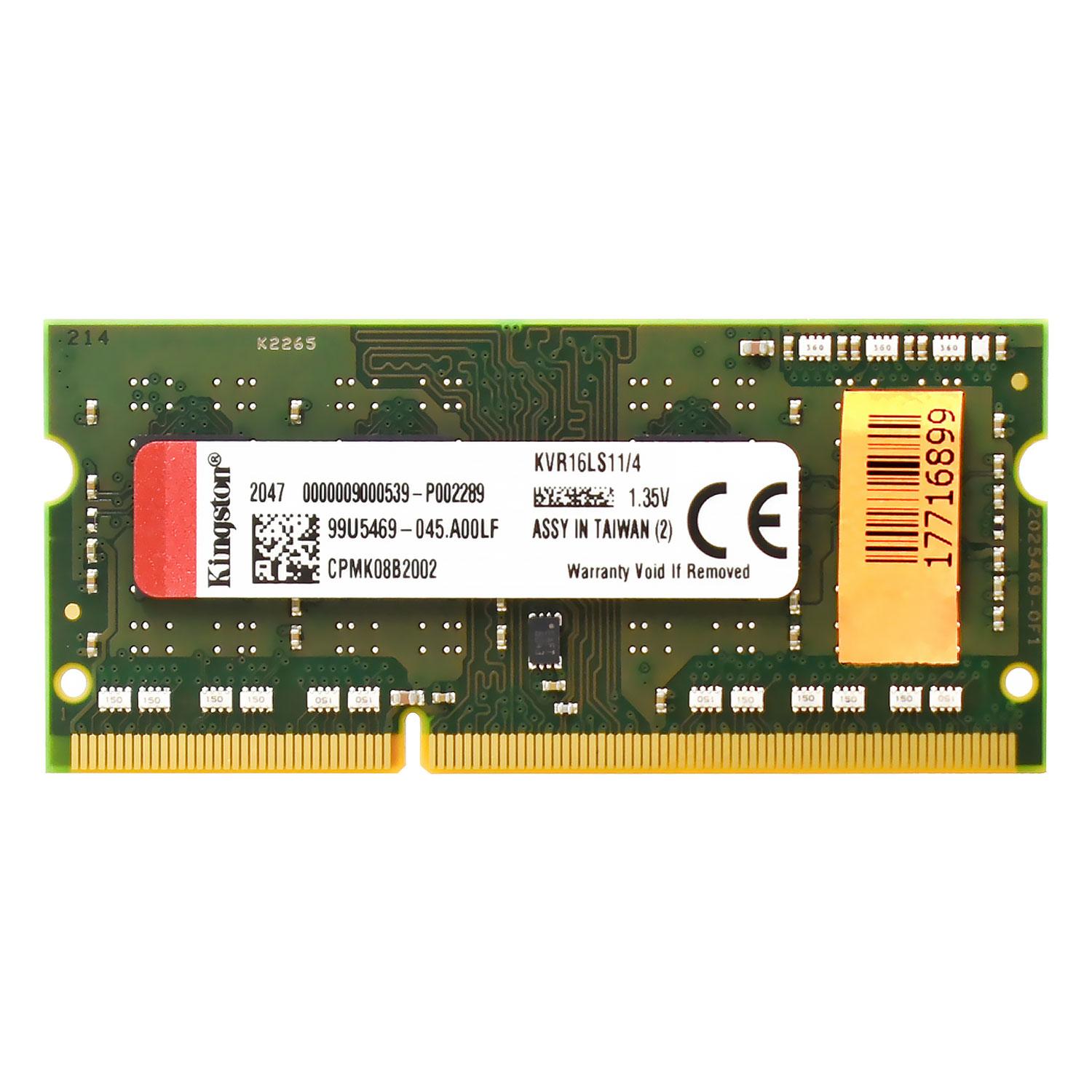 Memoria Ram Kingston Ddr3l De 8 Gb Y 1600 Mhz Para Notebook - Kvr16ls11/8