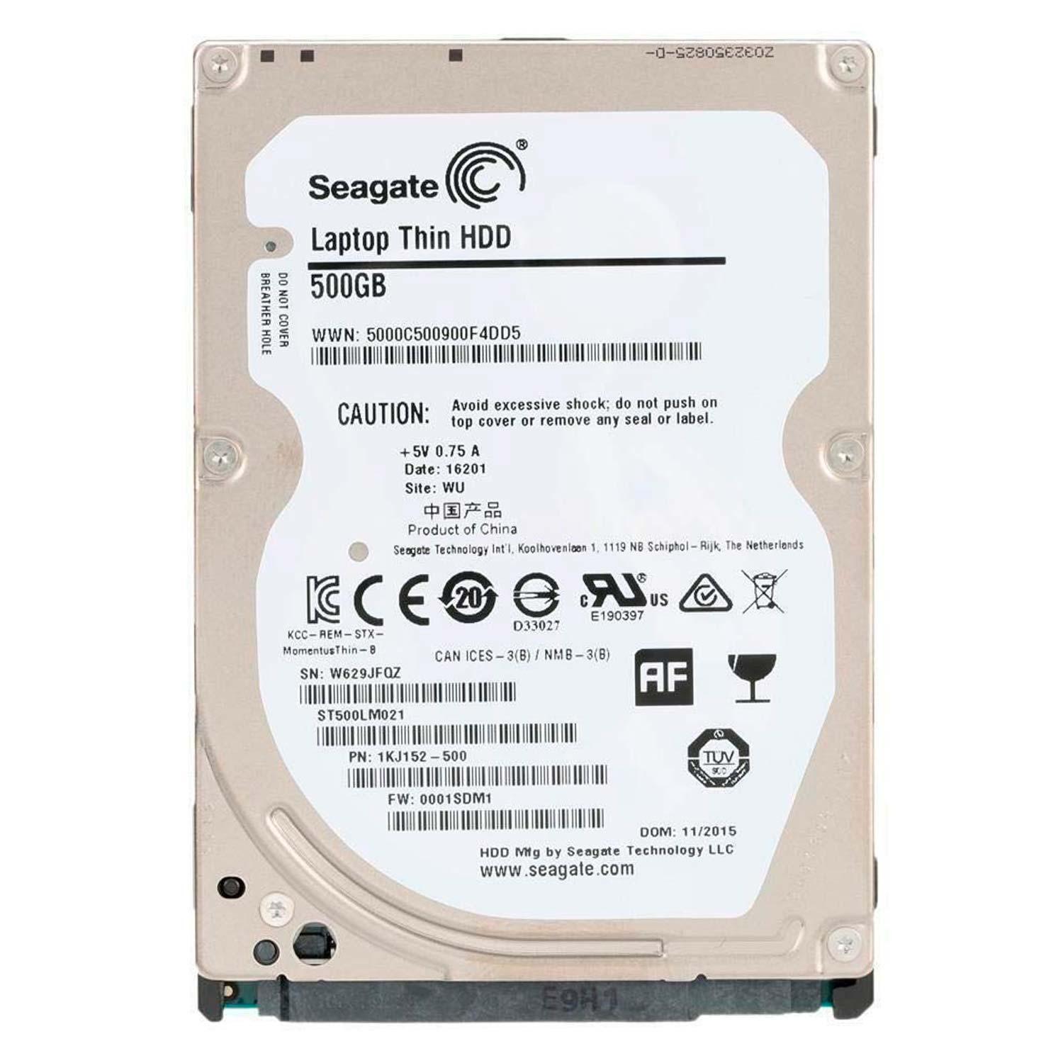 Disco Duro Seagate Pull De 500 Gb, 7200 Rpm, Sata 3, 32 Mb, Para Portátiles - St500lm021