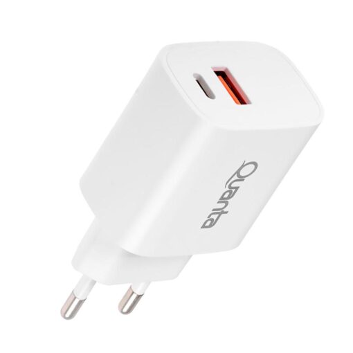 Adaptador De Corriente Usb/tipo C Quanta Qtcacr2 De 20 W, Color Blanco