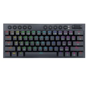 Teclado Para Juegos Redragon Horus Mini K632-rgb Con Interruptor Rojo, Distribución Del 60 %, Color Negro