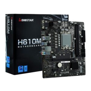 Biostar H610mhp Ddr4 Socket Lga 1700 Chipset Placa De Base Intel H610 Micro Atx