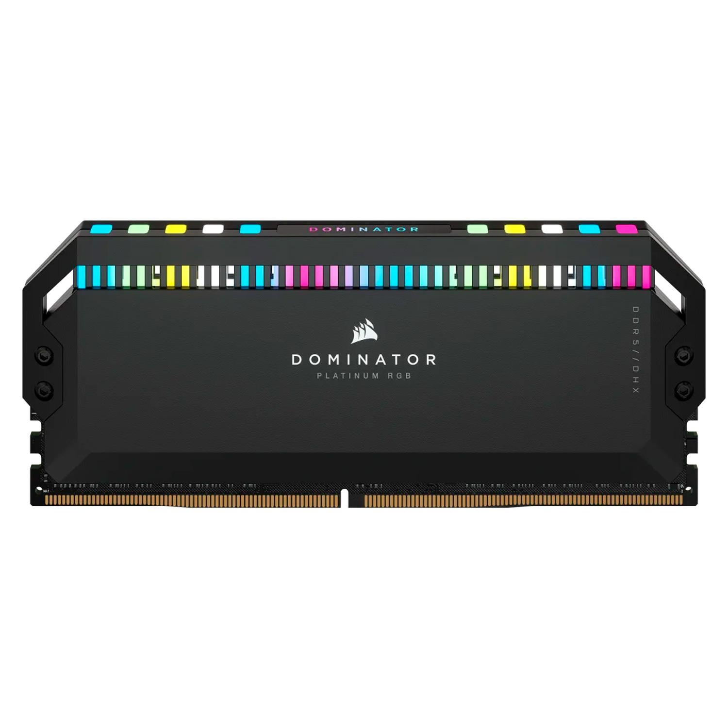 Alternative view of Memoria Ram Corsair Dominator Platinum Rgb De 64 Gb (2 X 32 Gb) Ddr5 De 6000 Mhz - Cmt64gx5m2b6000c40