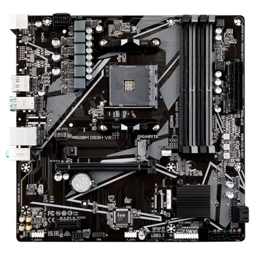 Alternative view of Platea Madre Gigabyte A520m Ds3h V2 Ddr4 Socket Am4 Chipset Amd A520 Micro Atx