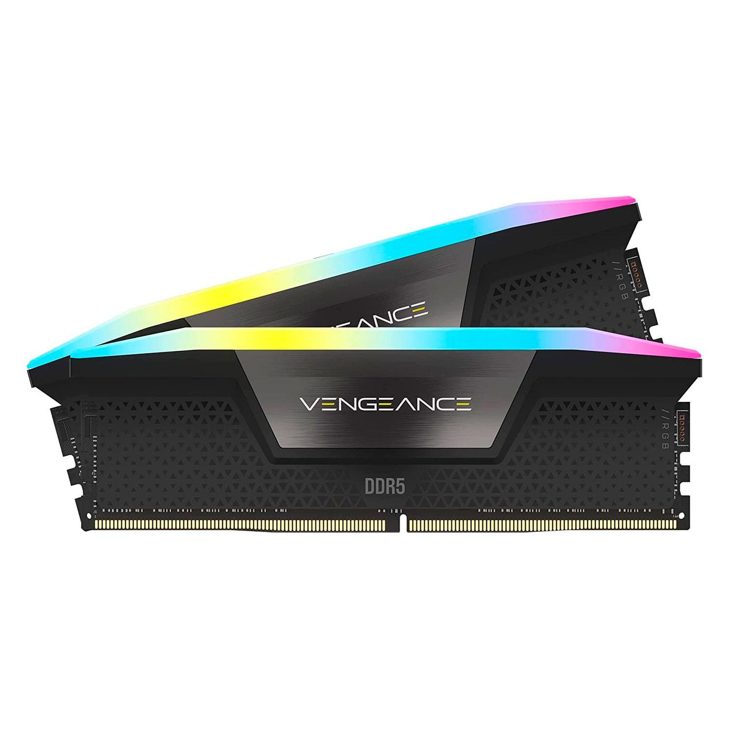 Memoria Ram Corsair Vengeance Rgb De 64 Gb (2 X 32 Gb) Ddr5 De 6400 Mhz - Cmh64gx5m2b6400c32
