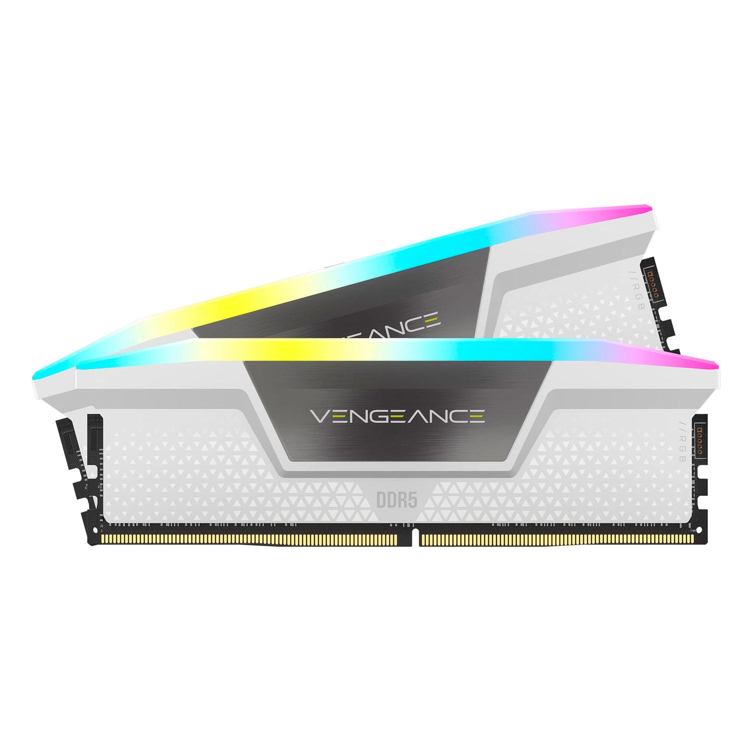 Memoria Ram Corsair Vengeance Rgb De 64 Gb (2 X 32 Gb) Ddr5 De 5200 Mhz - Cmh64gx5m2b5200c40w