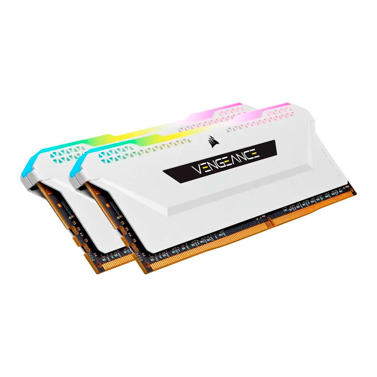 Alternative view of Memoria Ram Ddr4 De 32 Gb (2 X 16 Gb) A 3200 Mhz De Corsair Vengeance Rgb Pro/sl - Cmh32gx4m2e3200c16w