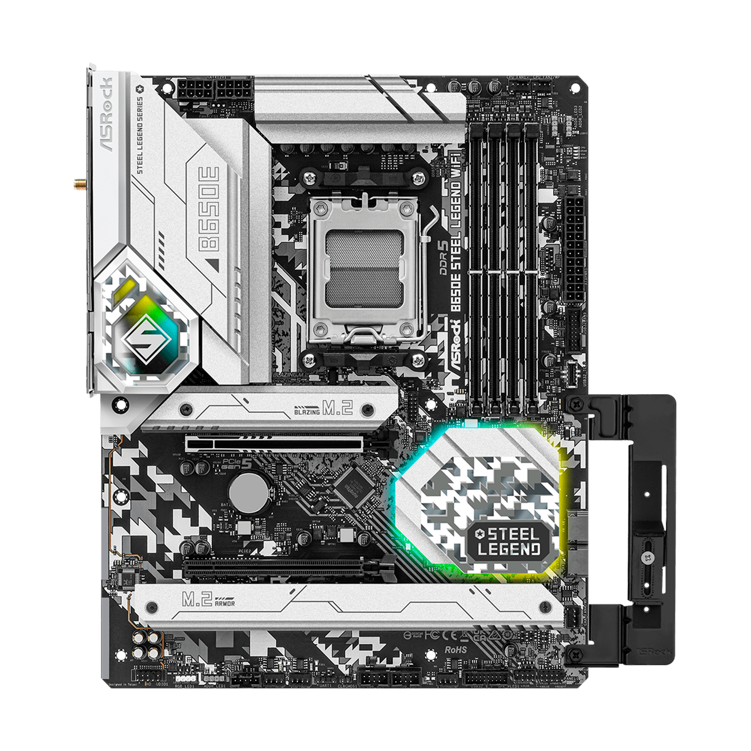 Alternative view of Placa Madre Asrock B650e Steel Legend Wifi Ddr5 Socket Am5 Chipset B650 Atx