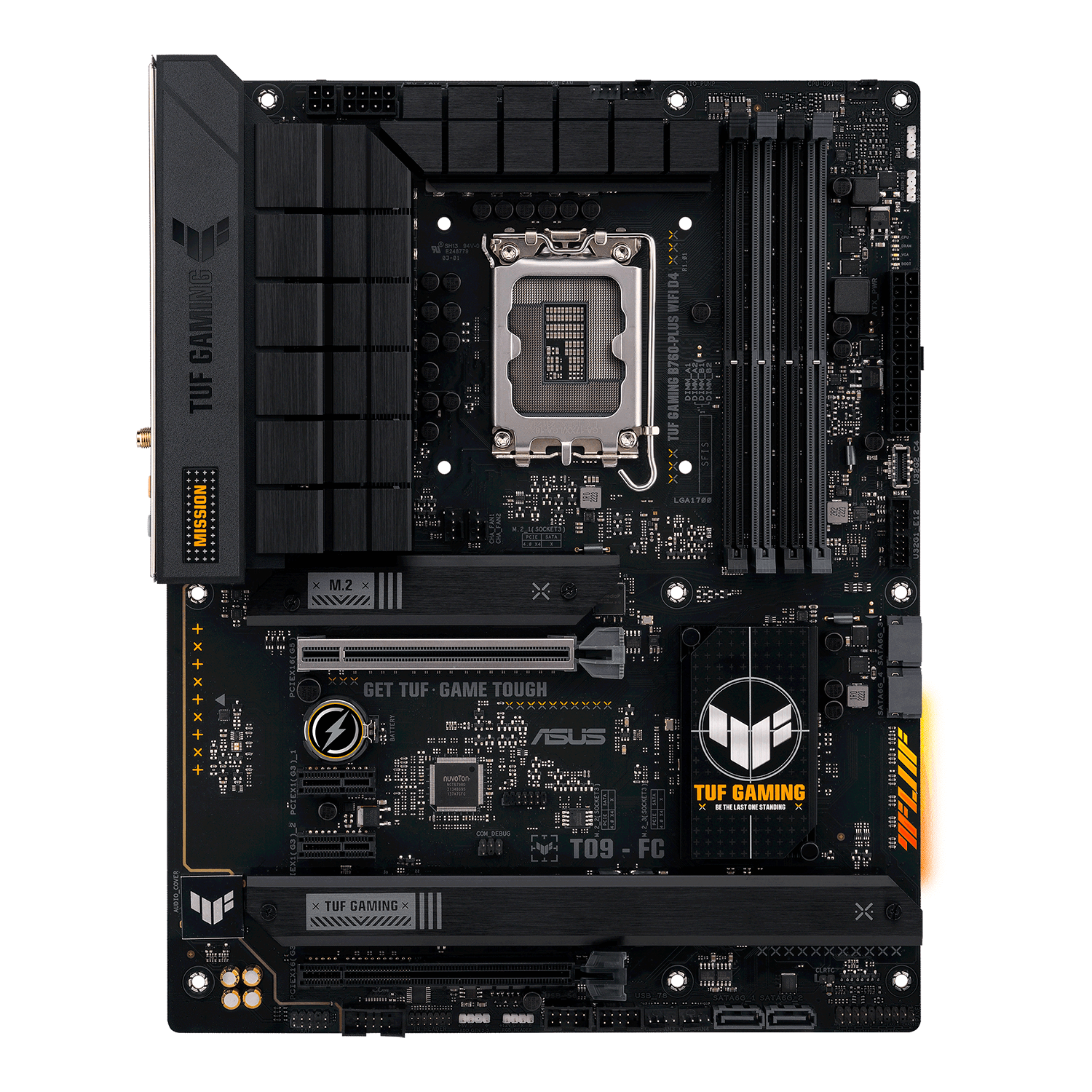 Alternative view of Asus Tuf Gaming B760 Plus Wi-fi D4 Con Zocal Lga 1700, Chipset Intel B760 Ddr4 Atx