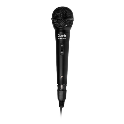 Quanta Qtmic200 Micrófono Dinámico 3 Metros - Negro
