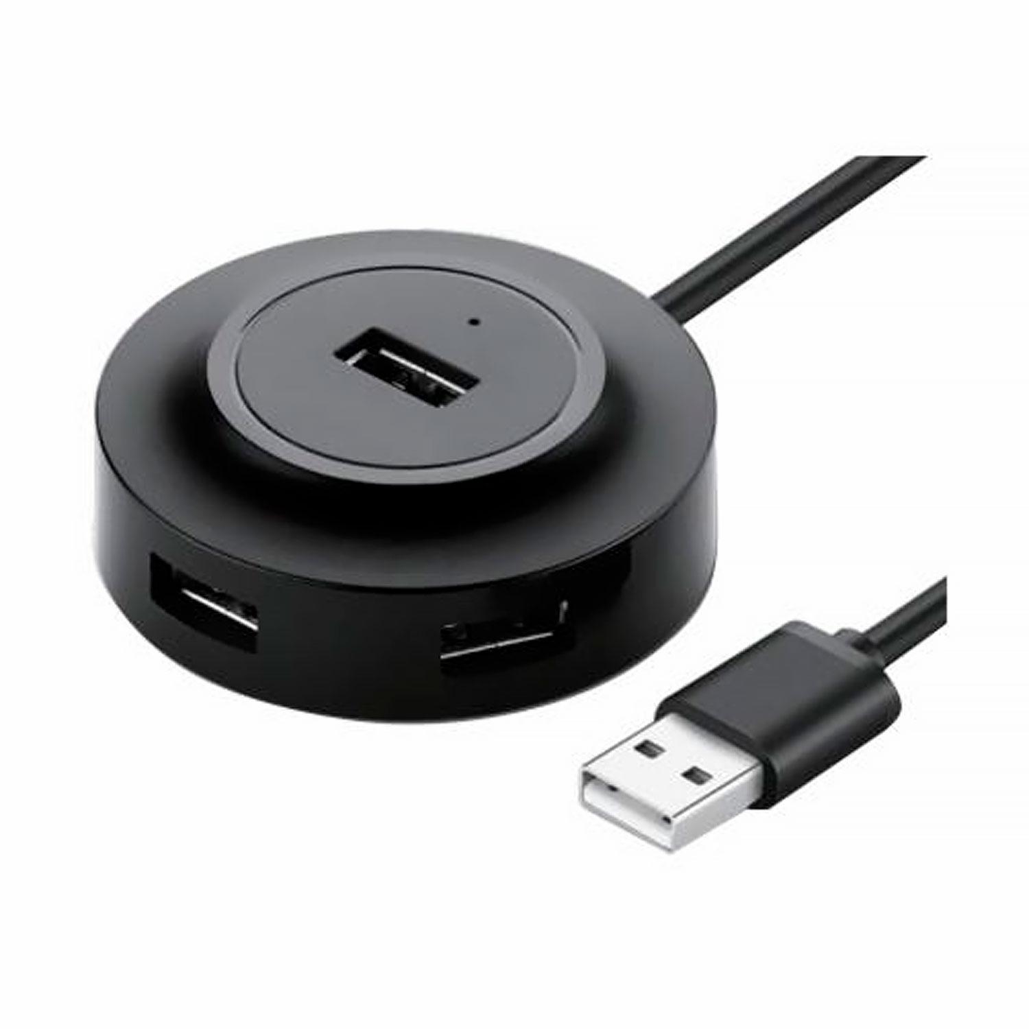 Adaptador Concentrador Usb 4 En 1 Satellite A-hub12, Color Negro