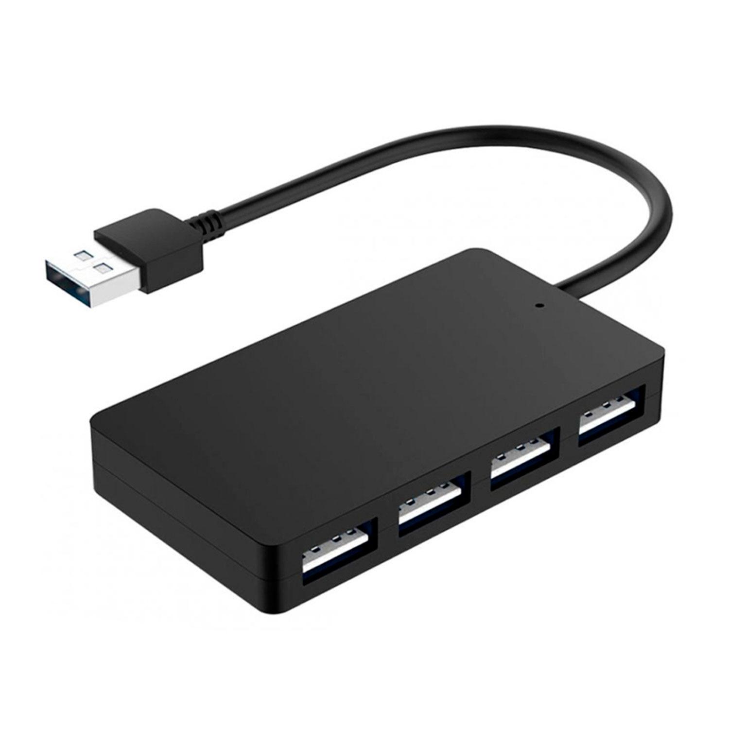 Adaptador De Concentración Usb 4 En 1 Satélite A-hub13, Color Negro