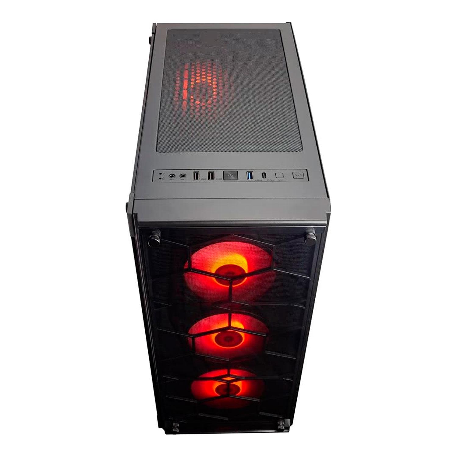 Alternative view of Gabinete Redragon Gc-606bk-3rgb Wheeljack Con 3 Ventiladores Rgb, Color Negro