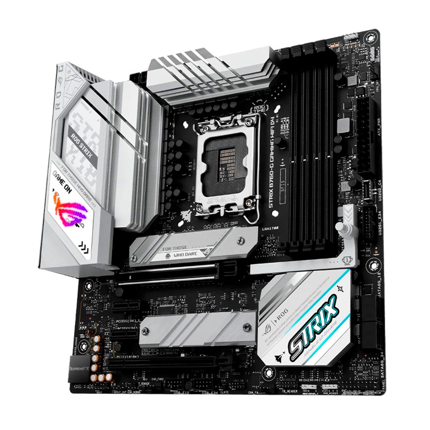 Placa Madre Para Juegos Asus Rog Strix B760-g Wi-fi Con Zócalo Lga 1700, Chipset Intel B760 Ddr5 Micro Atx