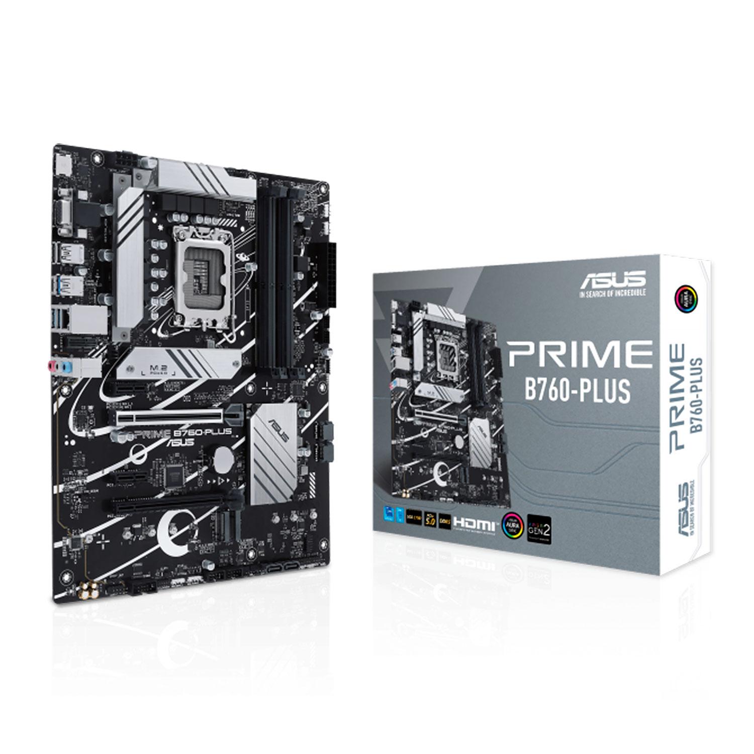 Placa Madre Asus Prime B760 Plus Con Zócalo Lga 1700, Chipset Intel B760, Ddr5, Atx
