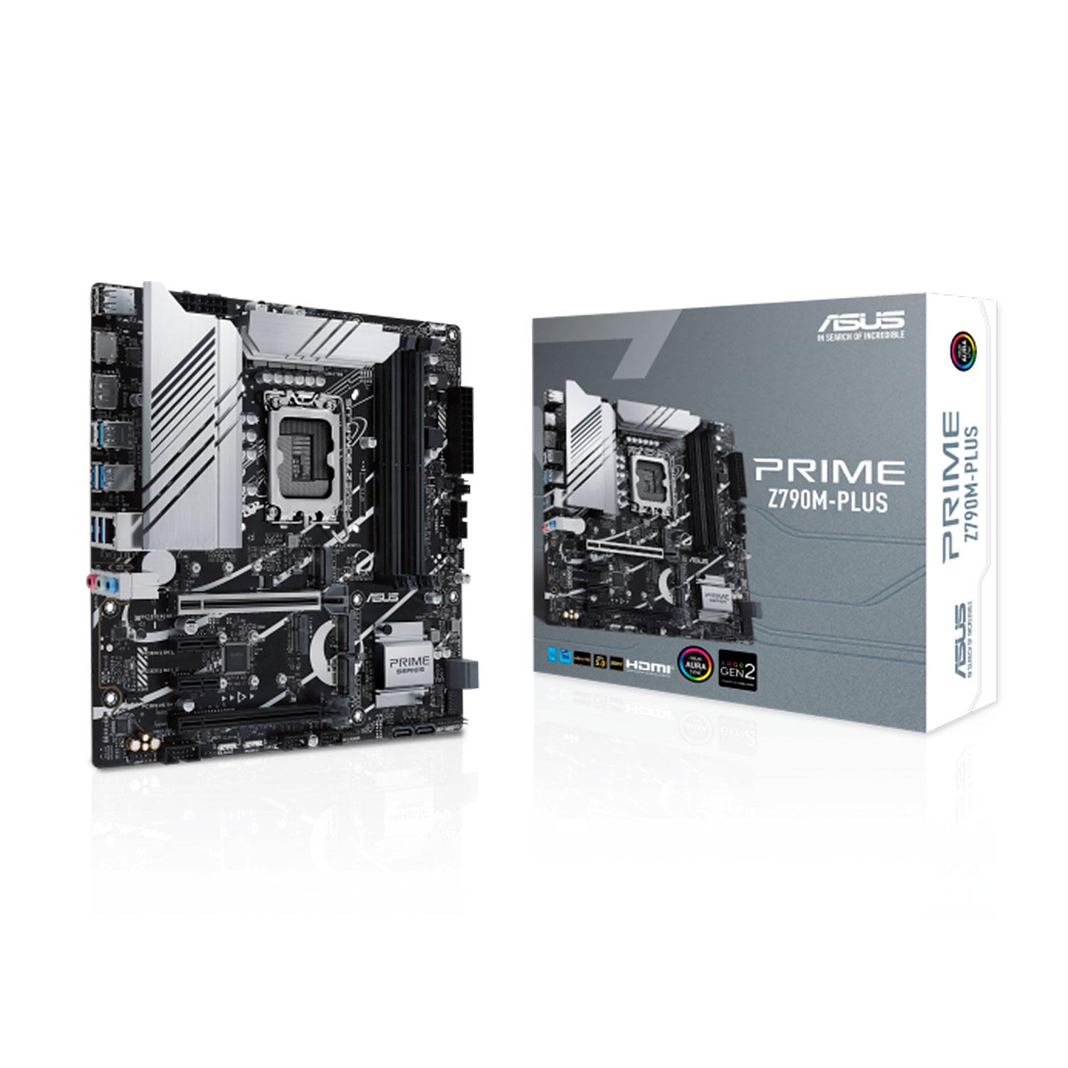 Placa Madre Asus Prime Z790m Plus Con Zócalo Lga 1700, Chipset Intel Z790 Ddr5 Micro Atx