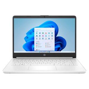Notebook Hp 14-dq0052dx De 14 Pulgadas Con Procesador Intel Celeron N4120, 64 Gb Emmc, 4 Gb De Ram, Color Blanco