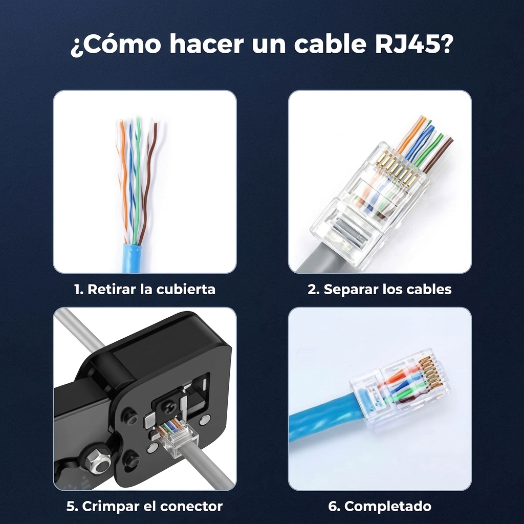 Conectores RJ45 Cat6 de Paso (Pass Through) TaraNet – Calidad Profesional – Pack de 100 Unidades - Imagen 2